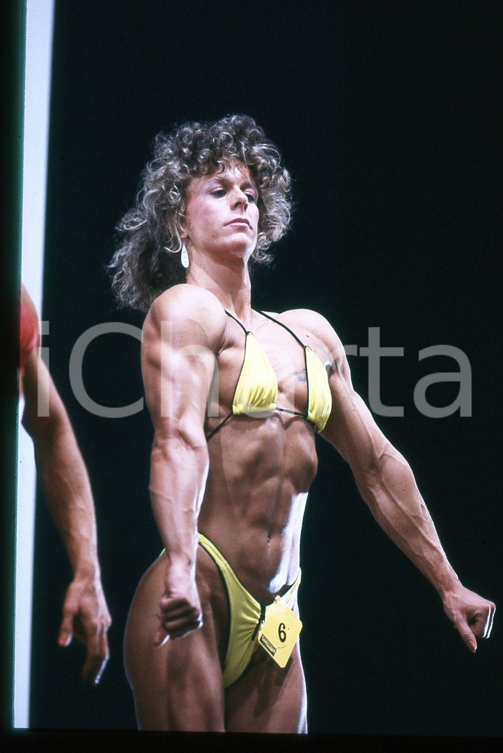 Fotografia d epoca originale 1990 ca SPORT BODYBUILDING  Women championship 35mm VINTAGE SLIDE 8 1
