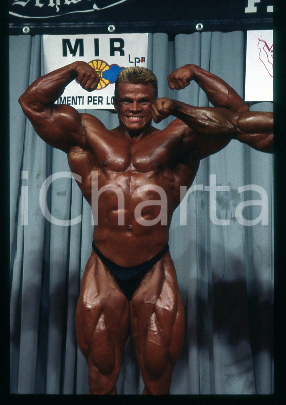 Fotografia d epoca originale 1994 MILANO  IFBB GRAND PRIX ITALY  Roland CZIURLOK 35mm VINTAGE SLIDE 5 1