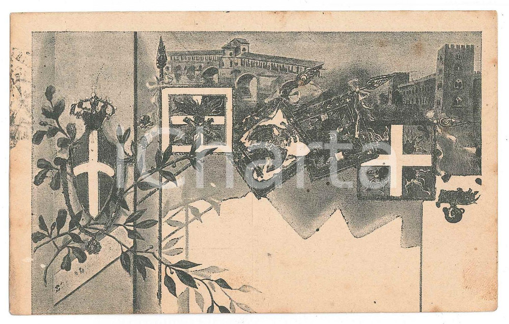 Cartolina originale da collezione 1916 PAVIA Casa del soldato  Comitato provinciale di preparazione  Cartolina 1