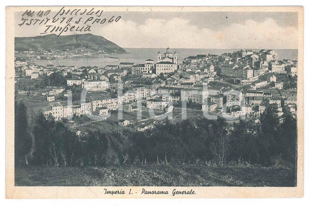 Cartolina originale da collezione 1942 IMPERIA Panorama generale della città  Cartolina FP VG 1