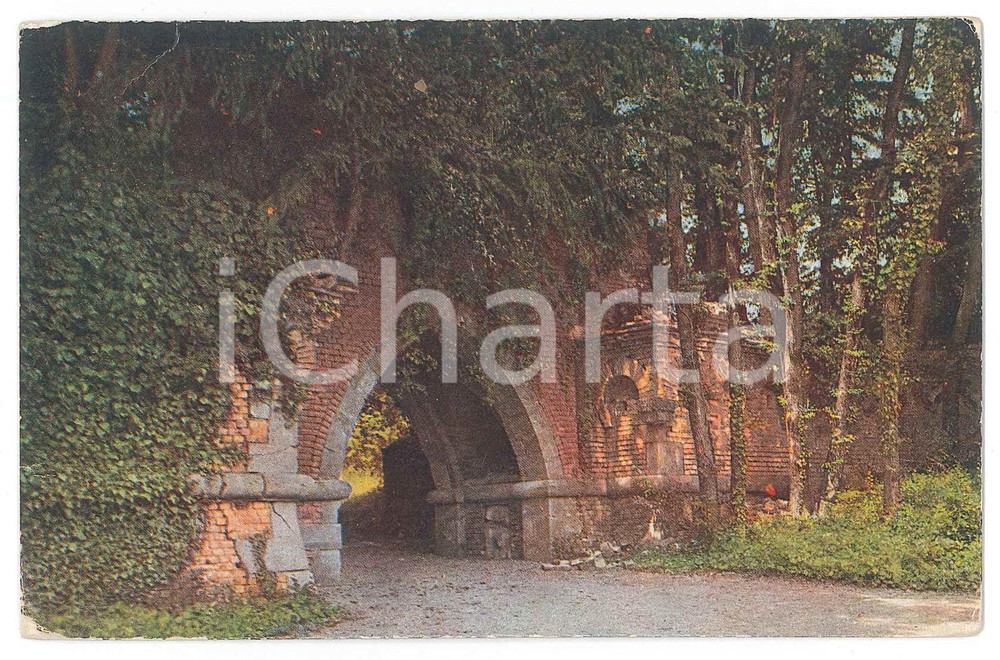 Cartolina originale da collezione 1923 MONZA Villa Reale  Ruderi del Castello Visconteo  Cartolina FP VG 1