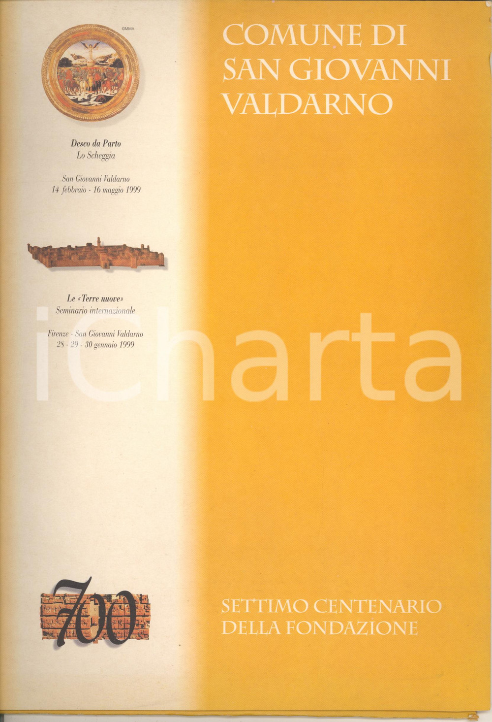 Libro, pubblicazione d epoca 1999 SAN GIOVANNI VALDARNO Mostra Lo Scheggia fratello di Masaccio Cartella 1