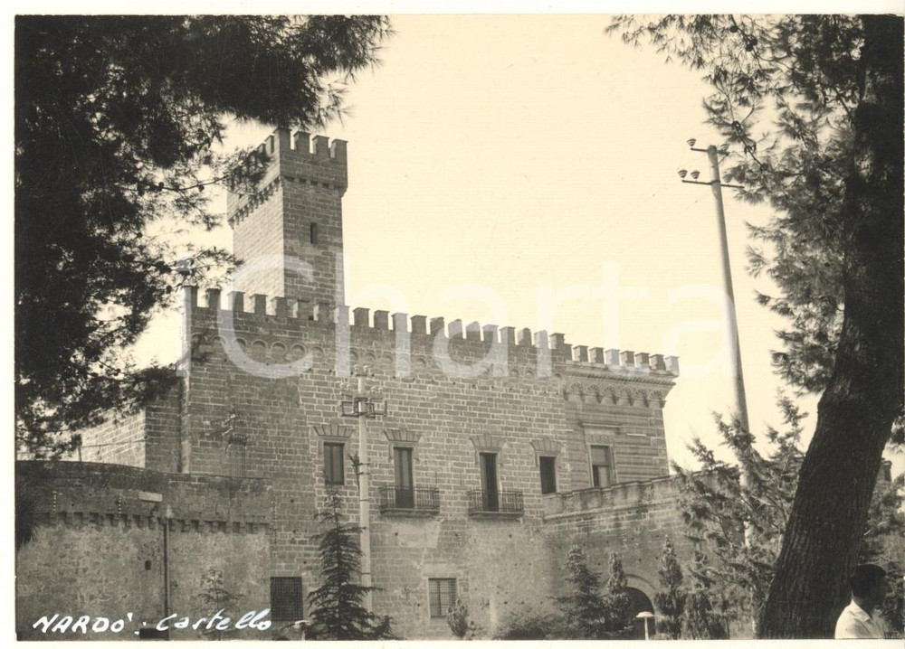 Fotografia d epoca originale 1965 ca NARDO  LE Castello Acquaviva Foto bozzetto per cartolina 15x10 cm 1