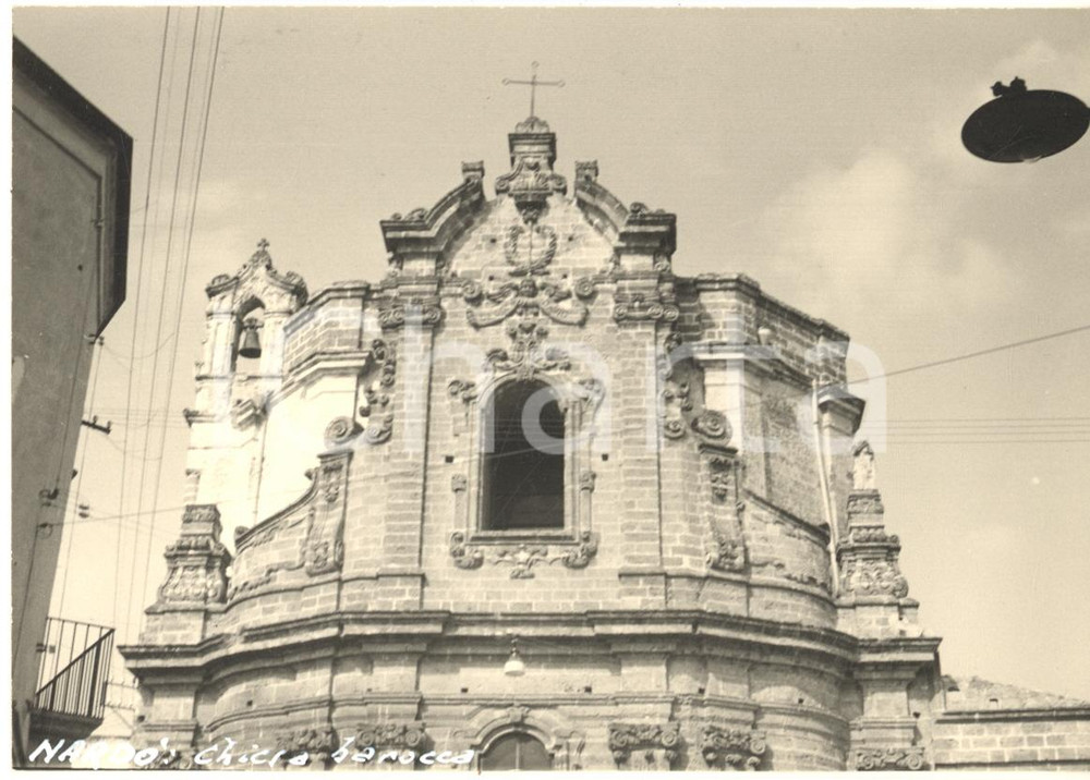 Fotografia d epoca originale 1965 ca NARDO  LE Barocco  Palazzo dell Università Foto bozzetto cartolina 1