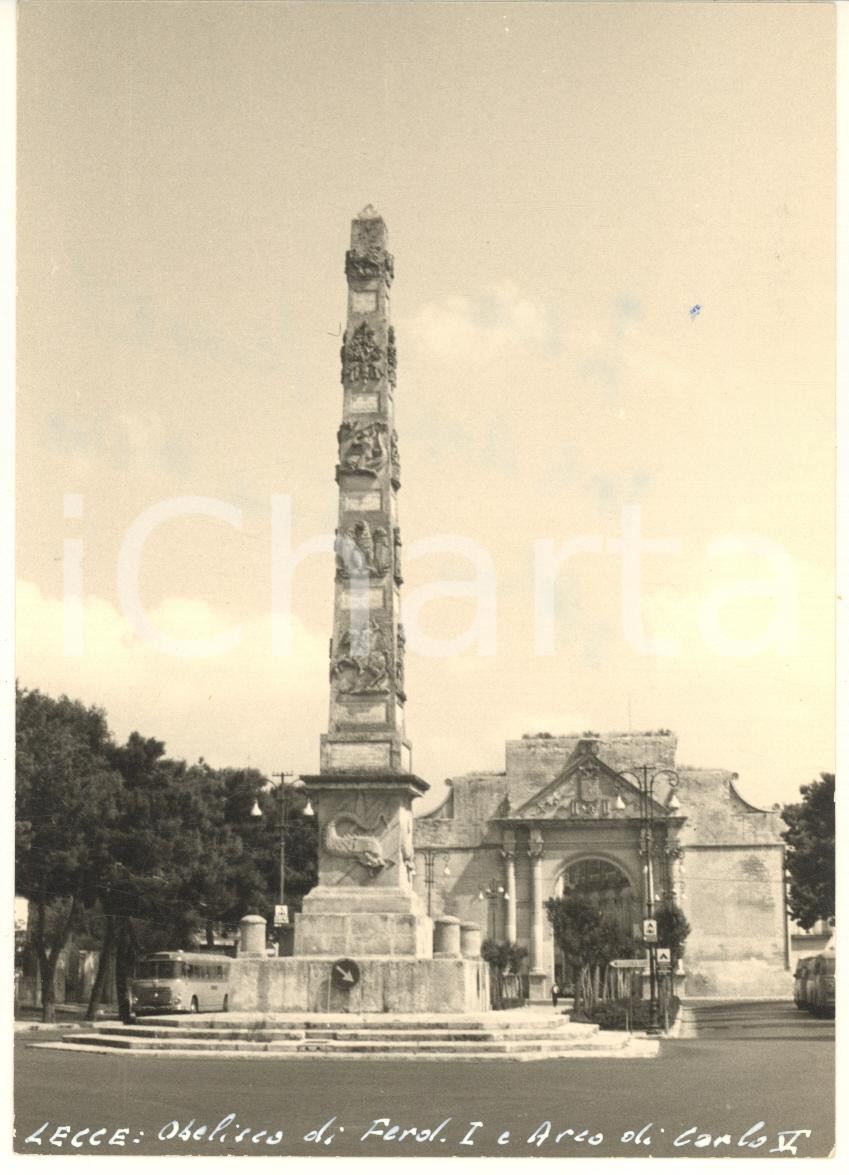 Fotografia d epoca originale 1965 ca LECCE Seminario Vescovile  Pozzo Foto bozzetto cartolina 10x15 cm 1