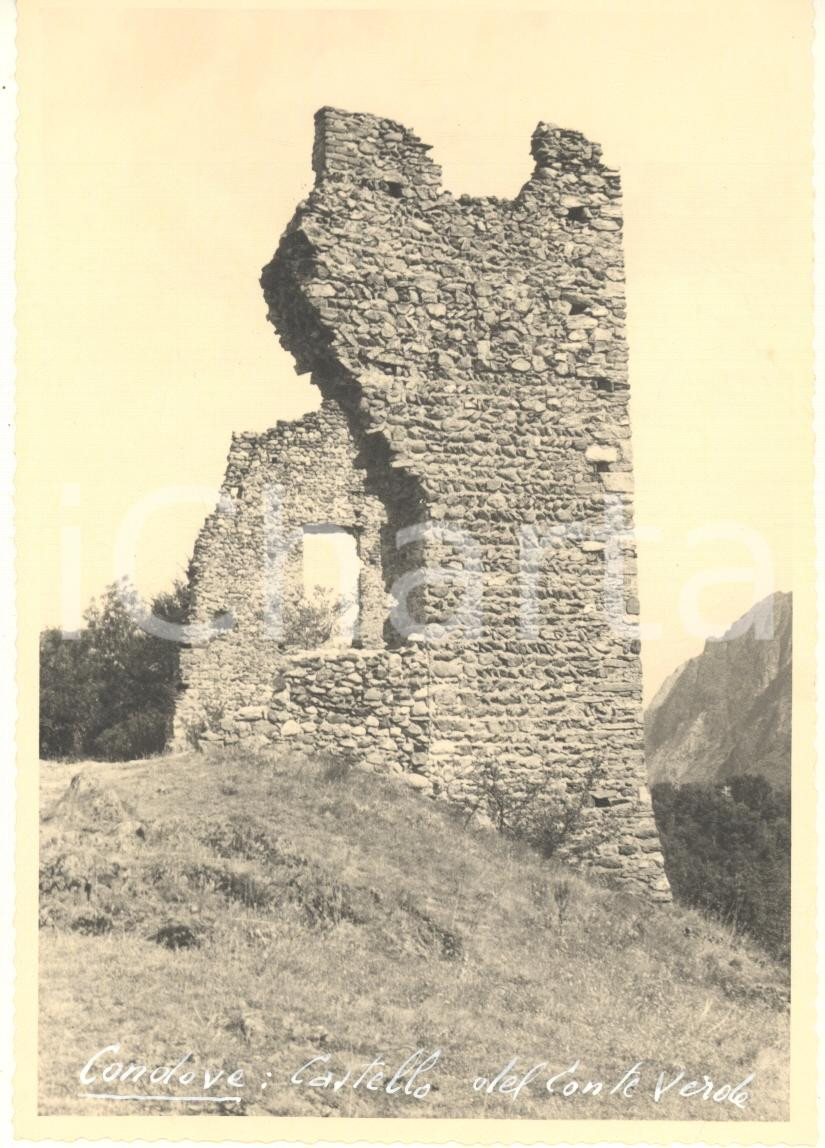 Fotografia d epoca originale 1965 ca CONDOVE TO Castello del Conte Verde Foto bozzetto cartolina 1 1
