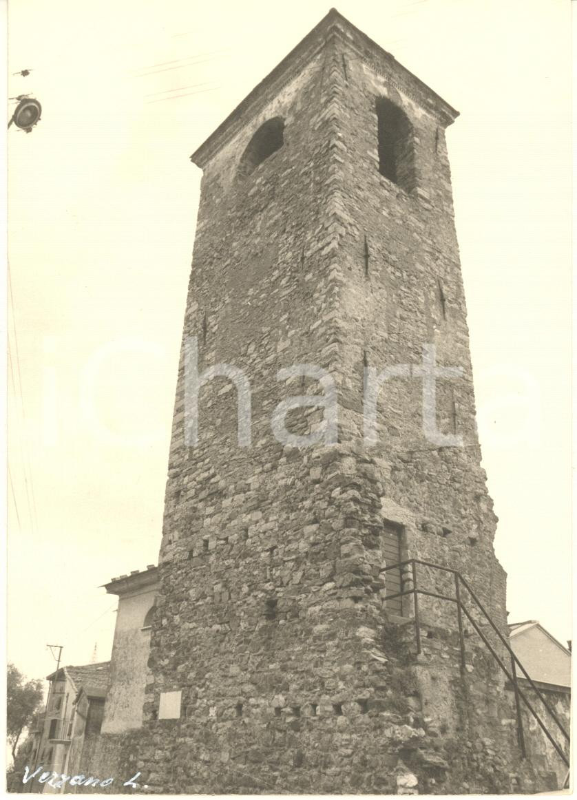 Fotografia d epoca originale 1965 ca VEZZANO LIGURE SP Chiesa S. Siro  Campanile Foto bozzetto cartolina 1