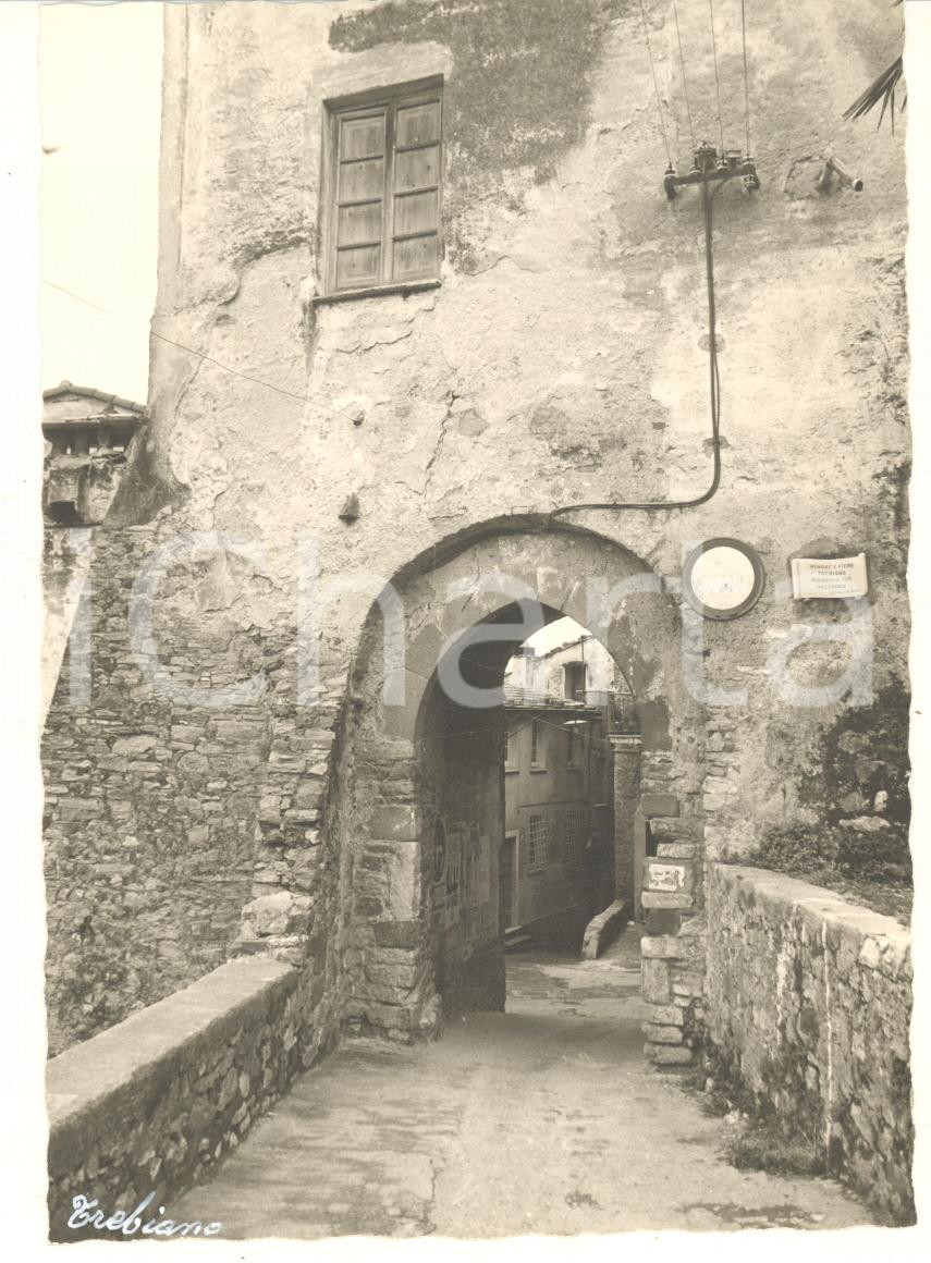 Fotografia d epoca originale 1965 ca TREBIANO MAGRA Ingresso al borgo  Dettaglio Foto bozzetto cartolina 1