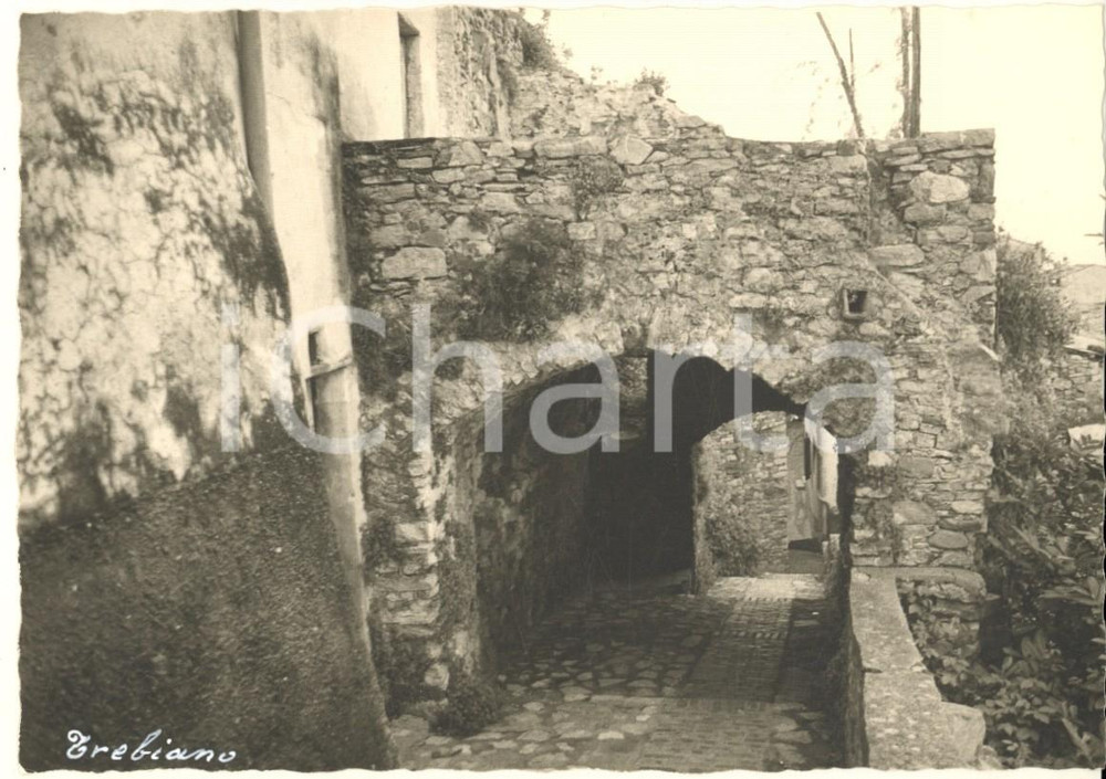 Fotografia d epoca originale 1965 ca TREBIANO MAGRA Castello  Dettaglio Foto bozzetto cartolina 15x10 cm 1
