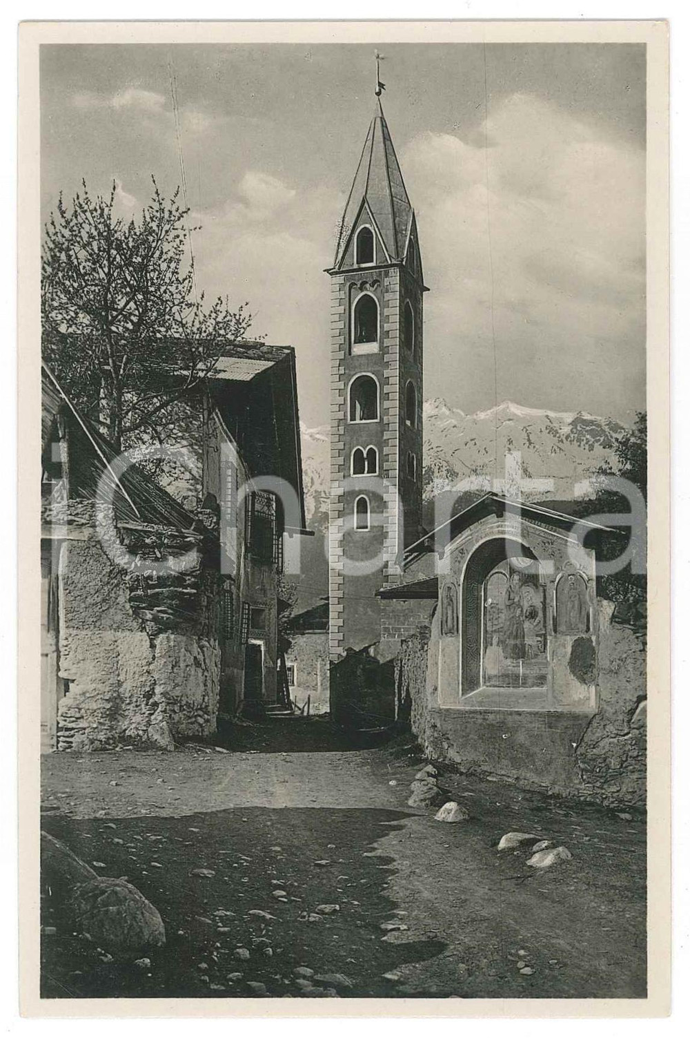 Cartolina originale da collezione 1935 ca REPARTI DI BORMIO Contrada di COMBO Cartolina FP NV 1