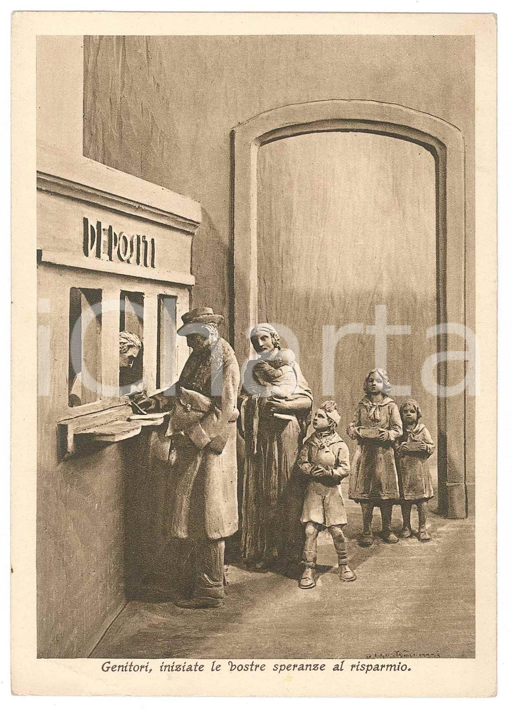 Cartolina originale da collezione 1933 MILANO Propaganda risparmio e previdenza  Cassa risparmiatori  Cartolina 1