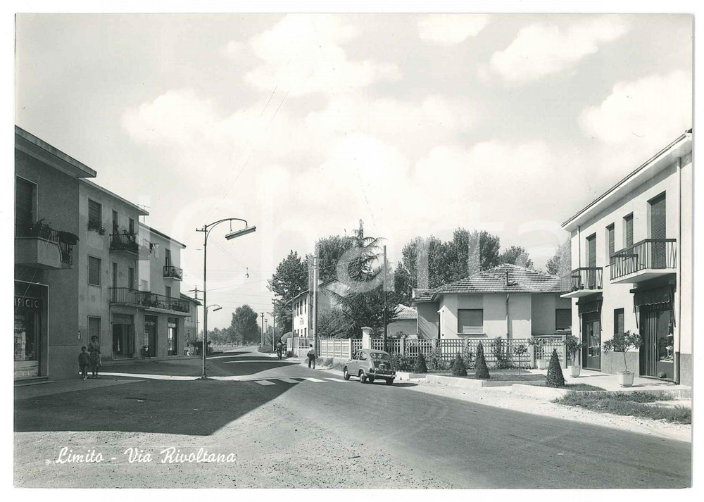 Cartolina originale da collezione 1955 ca PIOLTELLO MI Trattoria in Via RIVOLTANA a LIMITO Cartolina 6 1