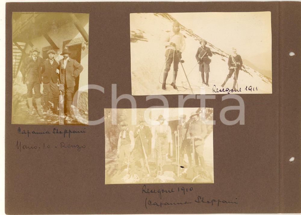 Fotografia d epoca originale 191011 RESEGONE / Rifugio STOPPANI Escursionisti in gita  Lotto 5 foto 1