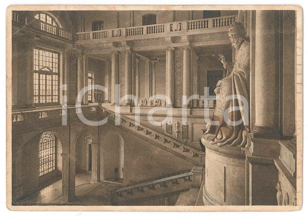 Cartolina originale da collezione 1936 VENEGONO INFERIORE Seminario Arcivescovile  Statua PIO XI Cartolina FG VG 1