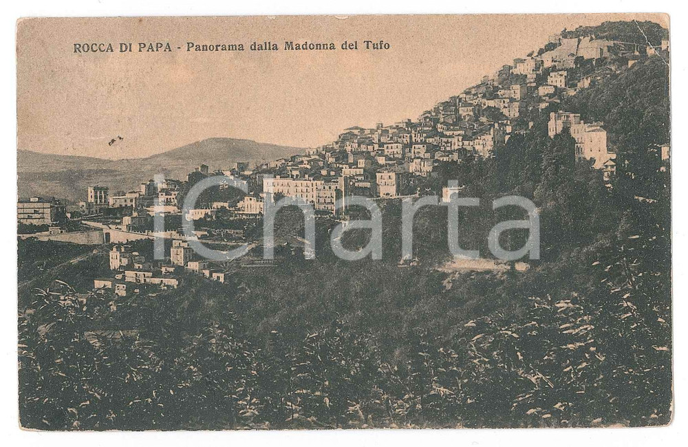 Cartolina originale da collezione 1938 ROCCA DI PAPA Panorama dalla Madonna del Tufo  Cartolina FP VG 1