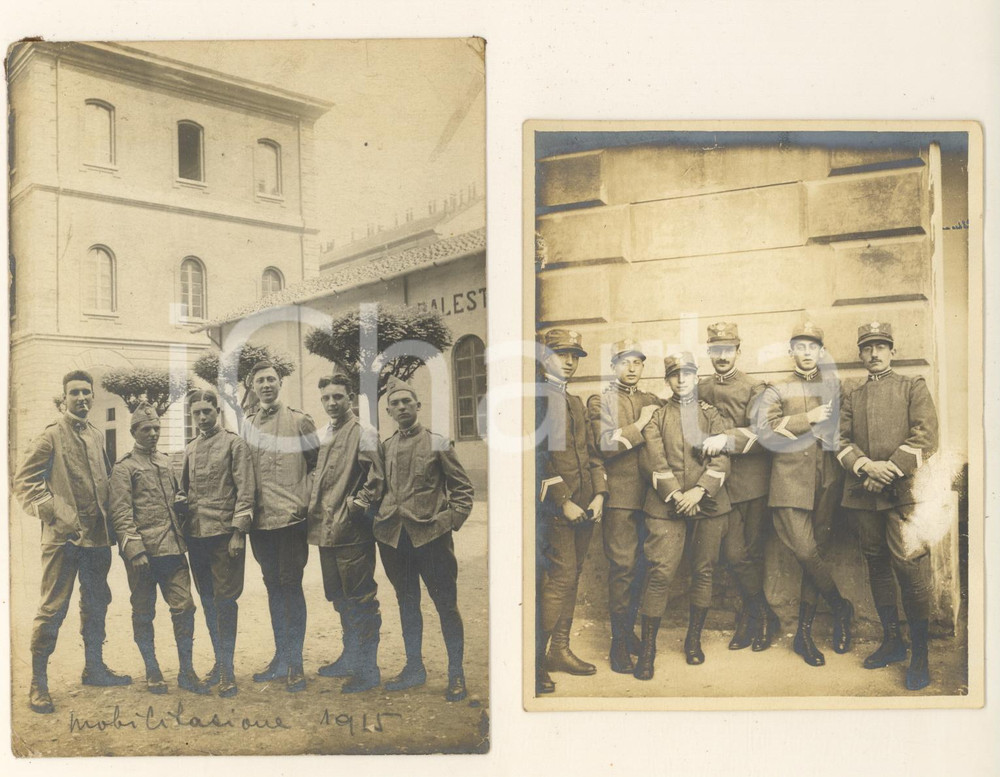 Fotografia d epoca originale 1915 WW1 MILANO 68° Fanteria  Mobilitazione allievi ufficiali  Lotto 2 foto 1