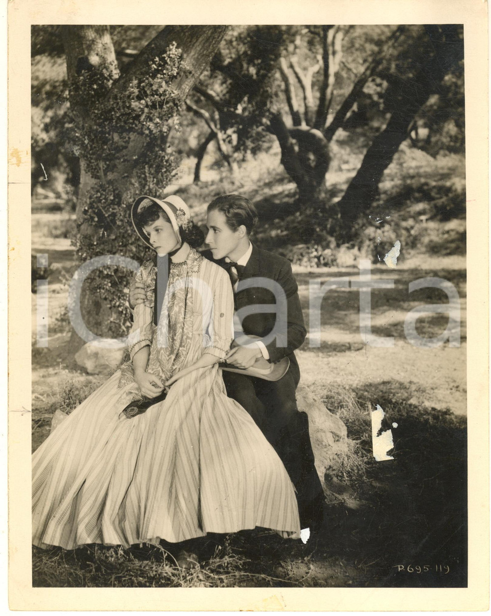 Fotografia d epoca originale 1937 CINEMA Piccole donne Katharine HEPBURN Douglass MONTGOMERY Foto 1