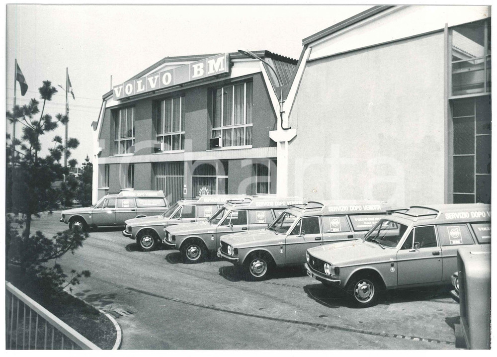 Fotografia d epoca originale 1970 ca VOLVO BM ITALIA Volvo 145 per servizio dopo vendita  Foto 21x15 cm 1