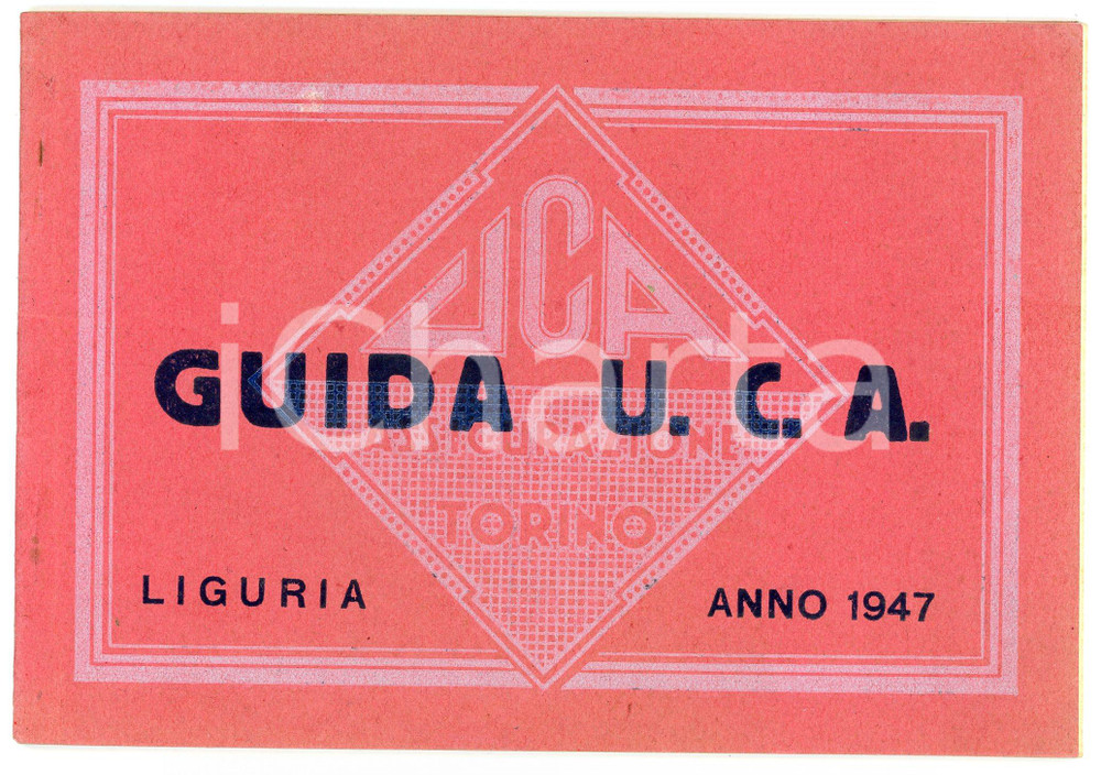 Libro, pubblicazione d epoca 1947 LIGURIA Guida Assicurazioni U.C.A.  TORINO Pubblicazione 17x12 cm 1