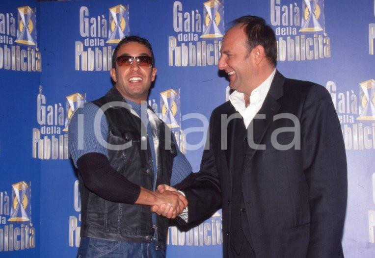 Fotografia d epoca originale 2001 Pietro TARICONE Gerry SCOTTI Gran Galà Pubblicità 35mm VINTAGE SLIDE 10 1