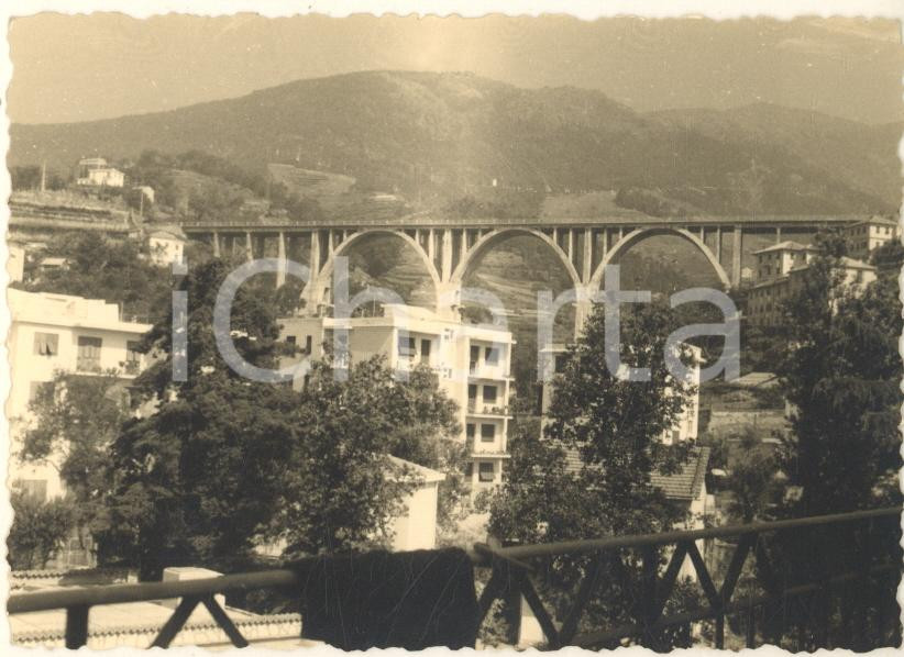 Fotografia d epoca originale 1960 ca ARENZANO GE Viadotto CANTARENA  Foto VINTAGE 10x7 cm 1