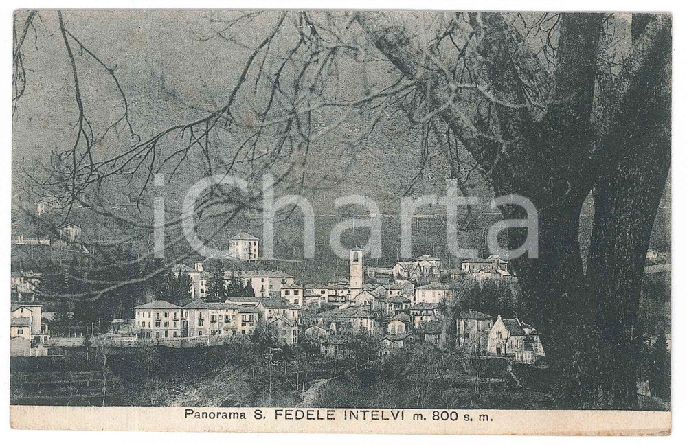 Cartolina originale da collezione 1929 SAN FEDELE D INTELVI CO Panorama del paese  Cartolina FP VG 1