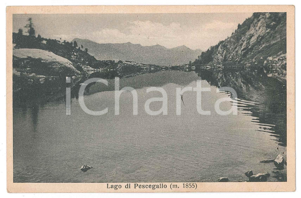 Cartolina originale da collezione 1939 VAL GEROLA SO Lago di Pescegallo OROBIE VALTELLINESI Cartolina FP VG 1
