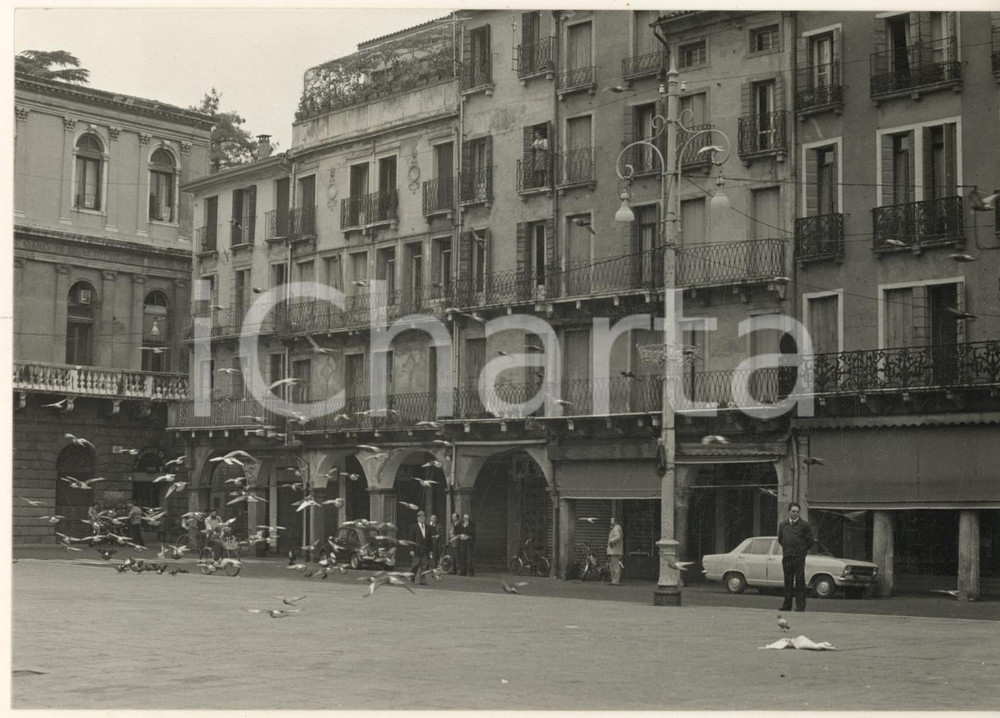 Fotografia d epoca originale 1970 ca PADOVA Piazza dei Signori  Veduta  Foto artistica 18x13 cm 1