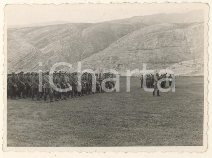 Fotografia d epoca originale 1935 ca ITALIA  GRANDI MANOVRE  Parata dell artiglieria Foto 9x6 cm 1