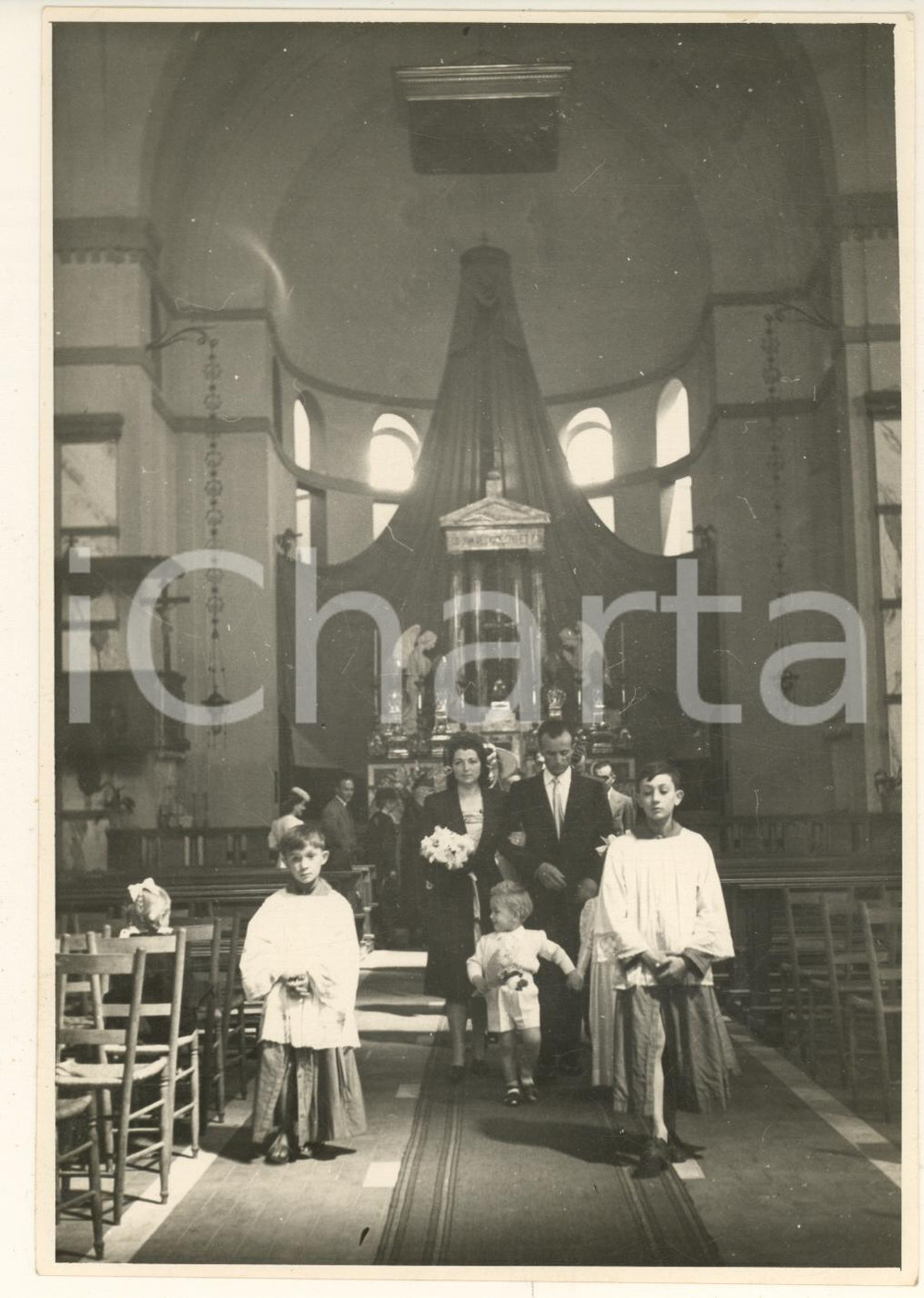 Fotografia d epoca originale 1949 CORNAREDO Chiesa SAN PIETRO ALL OLMO  Matrimonio Foto COSTUME 3 1