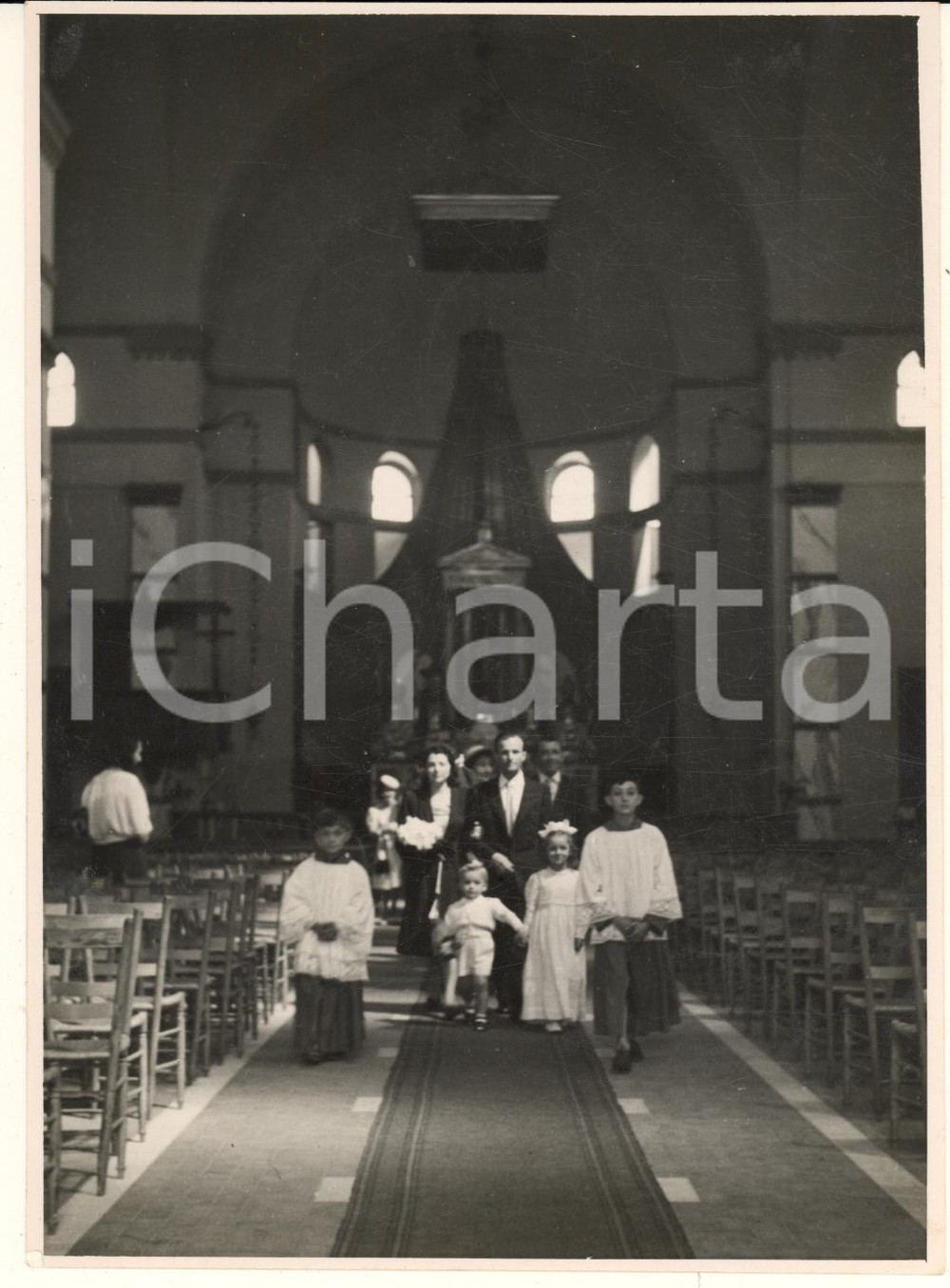 Fotografia d epoca originale 1949 CORNAREDO Chiesa SAN PIETRO ALL OLMO  Matrimonio Foto COSTUME 10 1