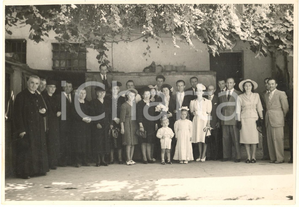 Fotografia d epoca originale 1949 CORNAREDO Chiesa SAN PIETRO ALL OLMO  Matrimonio Foto COSTUME 11 1