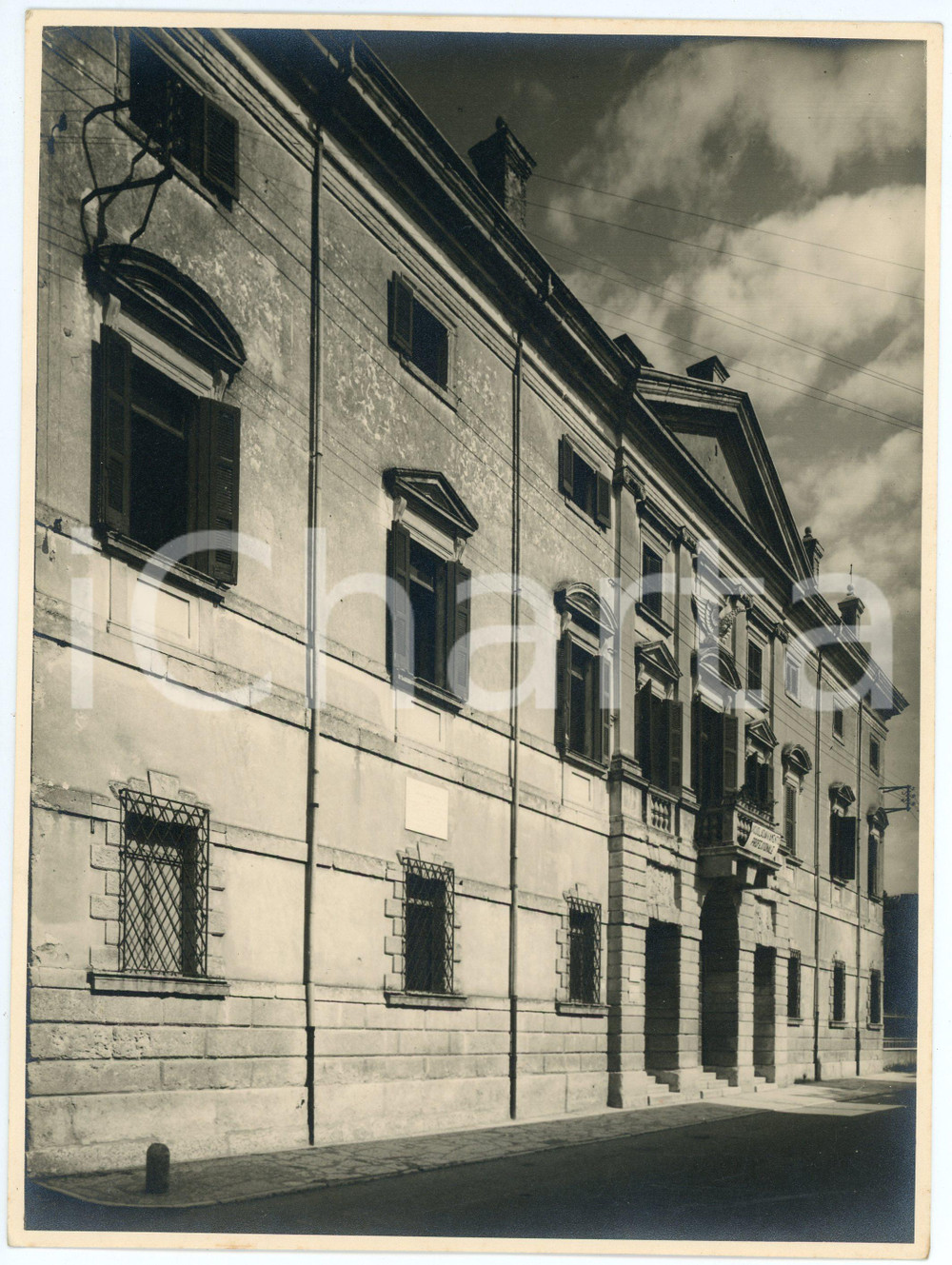 Fotografia d epoca originale 1950 ca VALEGGIO SUL MINCIO VR Palazzo Guarienti  Foto 17x23 cm 1