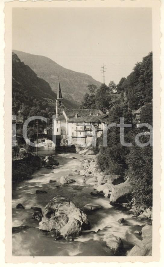 Fotografia d epoca originale 1937 VALLE D AOSTA FONTAINEMORE  Valle del Lys  Panorama Foto 7x11 cm 1