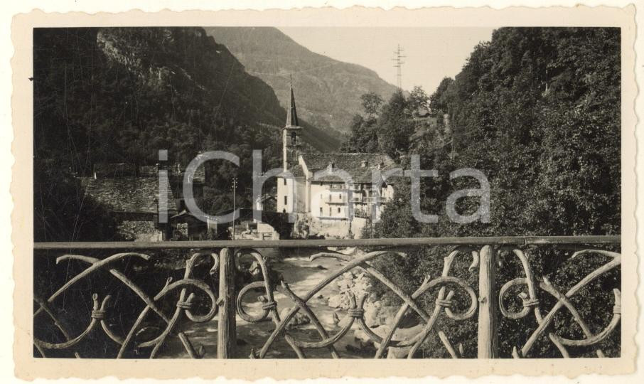 Fotografia d epoca originale 1937 VALLE D AOSTA FONTAINEMORE  Valle del Lys  Panorama Foto 11x7 cm 1