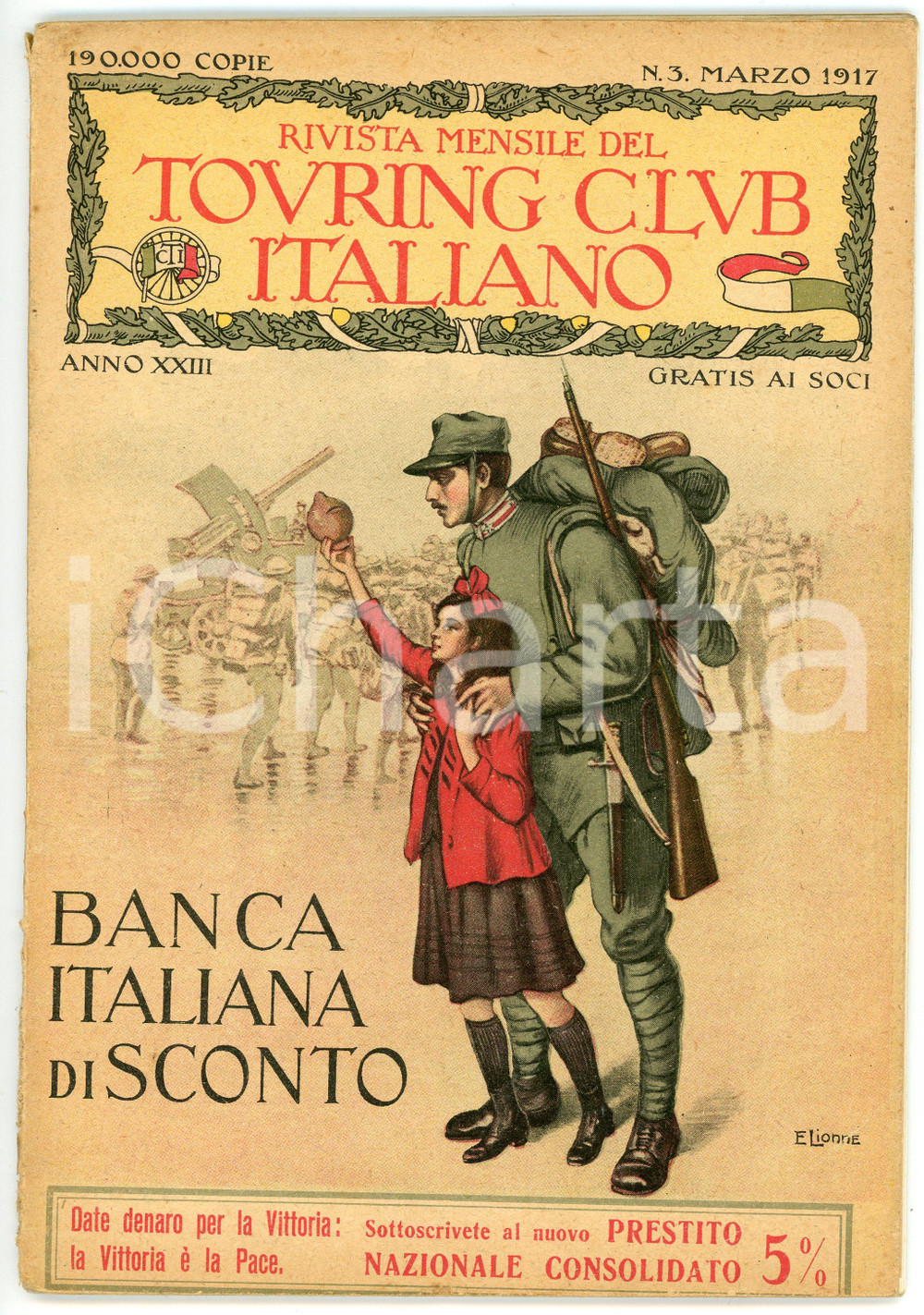 Giornale, rivista storica 1917 TOURING CLUB ITALIANO Gli Slavi nostri NURAGHI Rivista Anno XXIII n.3 1