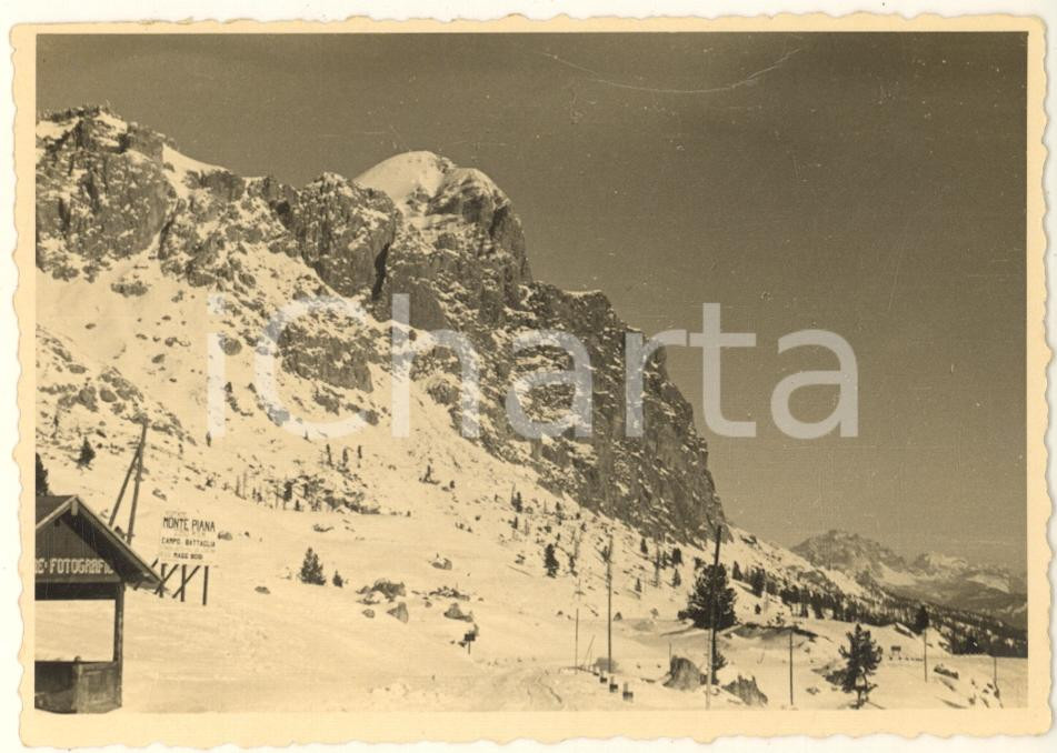 Fotografia d epoca originale 1938 DOLOMITI Passo Falzarego e Torrione  Veduta Foto 12x9 cm 1