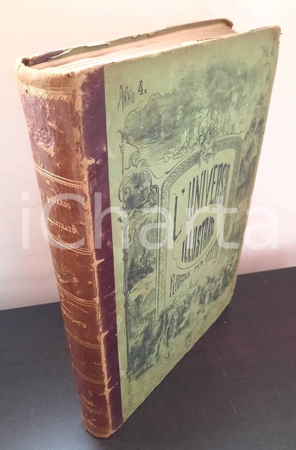 Libro, pubblicazione d epoca 18691870 L UNIVERSO ILLUSTRATO Giornale per tutti  Volume rilegato 1