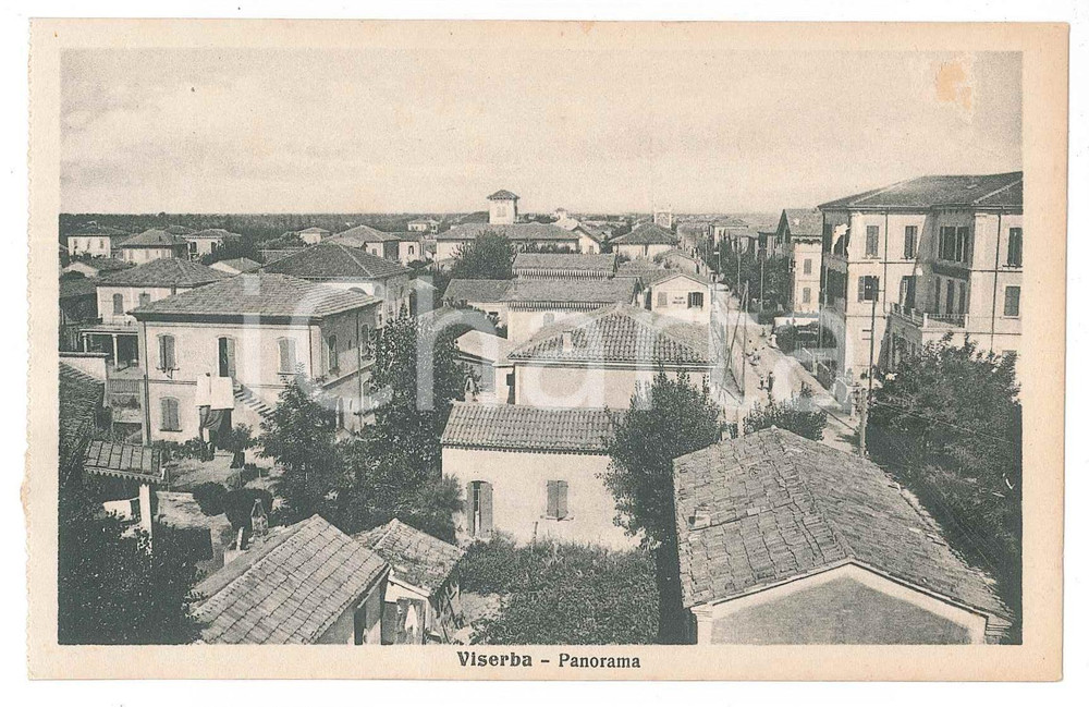 Cartolina originale da collezione 1930 ca RIMINI Frazione di VISERBA Panorama  Cartolina FP NV 1