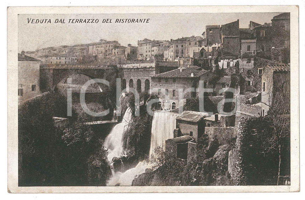 Cartolina originale da collezione 1933 TIVOLI Albergo Ristorante SIRENE Veduta dal terrazzo  Cartolina FP VG 1