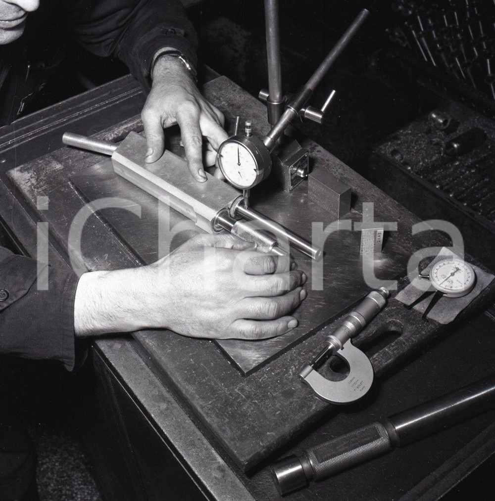 Fotografia d epoca originale 1956 BRESCIA Fucili FRANCHI lavorazioni in corso NEGATIVO ORIGINALE 4 1