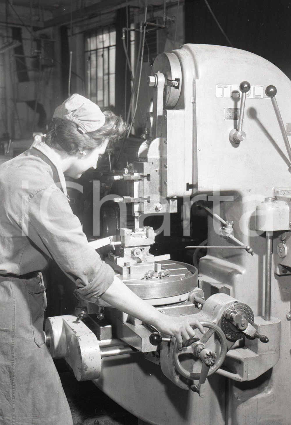 Fotografia d epoca originale 1956 BRESCIA Fucili FRANCHI lavorazioni in corso NEGATIVO ORIGINALE 12 1