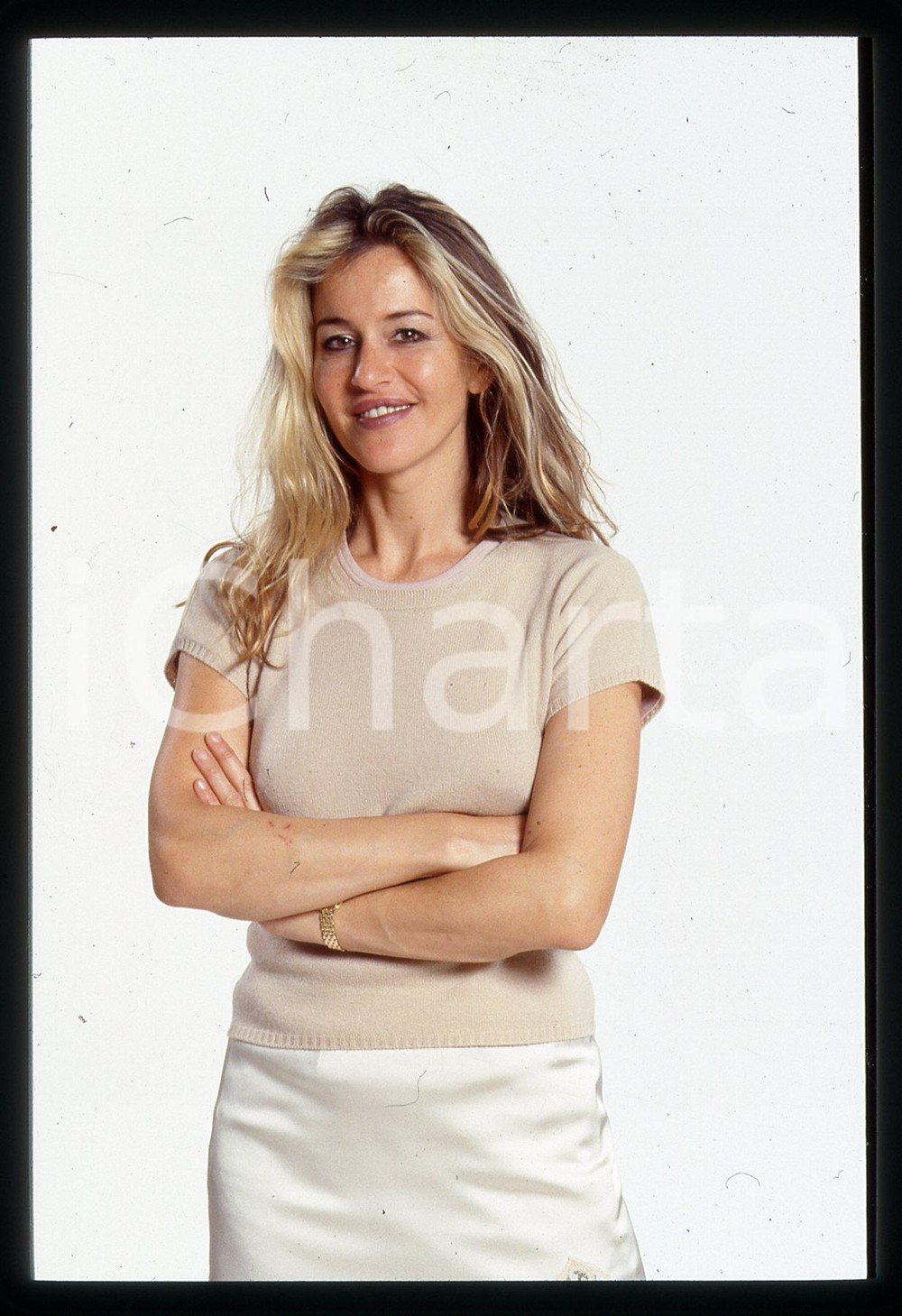 Fotografia d epoca originale 1995 ca COSTUME Eva ROBIN S Ritratto dell attrice 35mm VINTAGE SLIDE 2 1