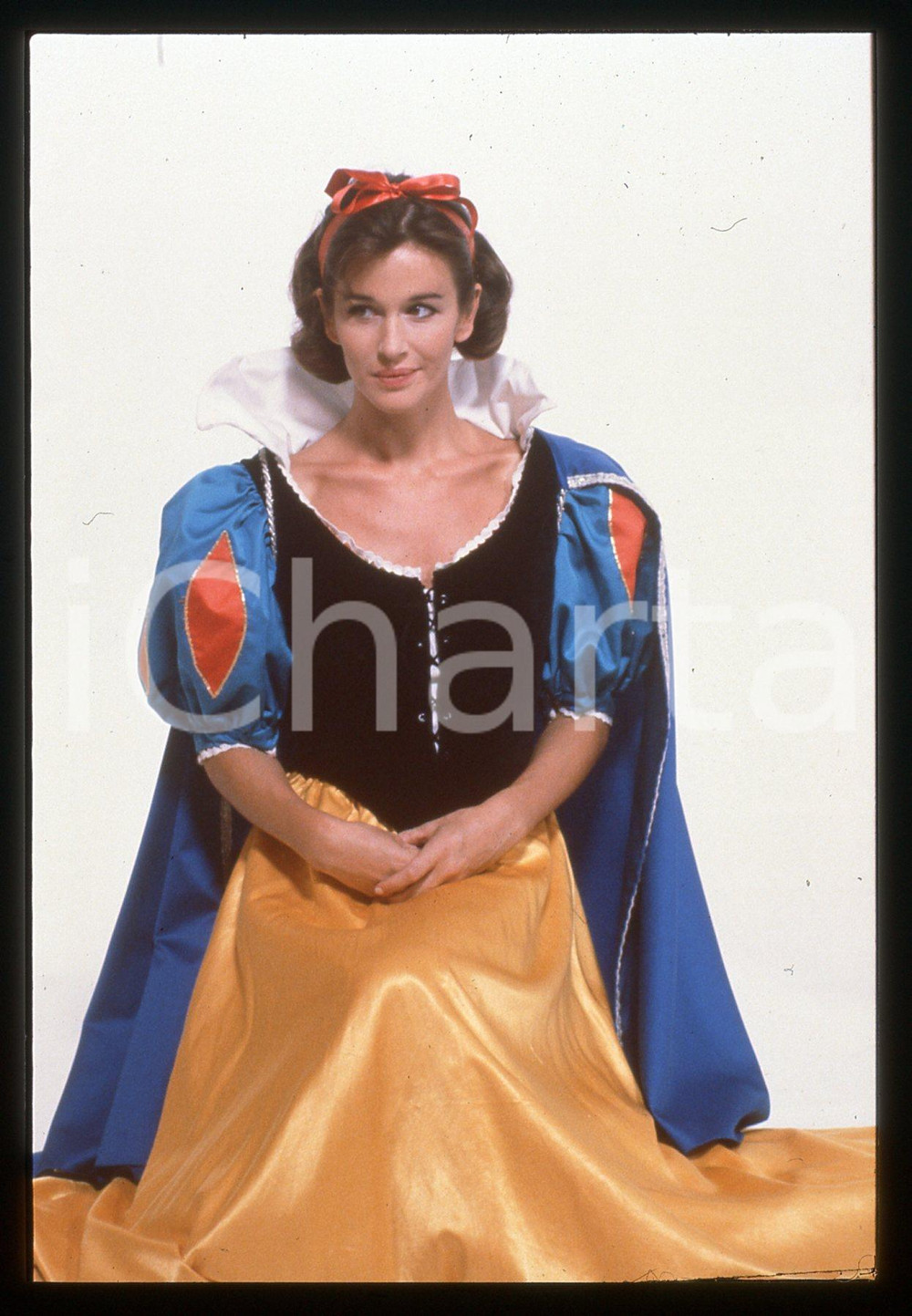 Fotografia d epoca originale 1995 ca COSTUME Eva ROBIN S vestita da Biancaneve 35mm VINTAGE SLIDE 1