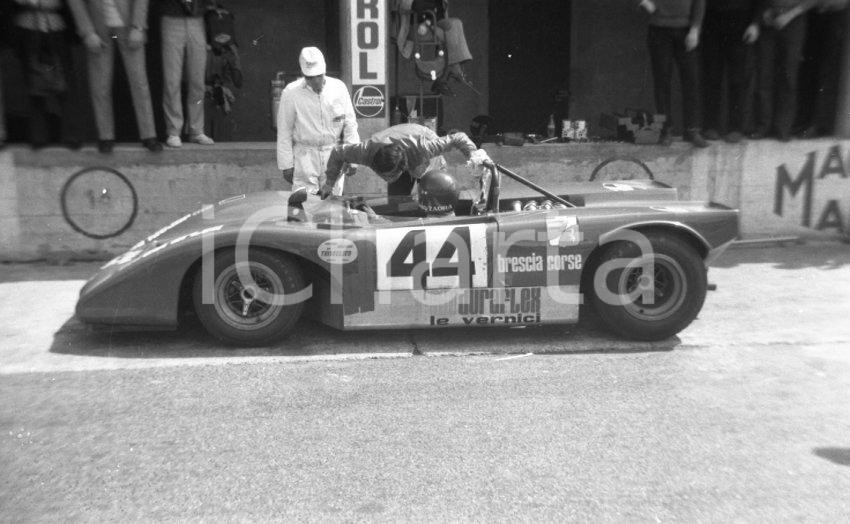 Fotografia d epoca originale 1971 MONZA Autodromo 1000 Chilometri Lola T212 Ford n. 44 NEGATIVO ORIGINALE 9 1