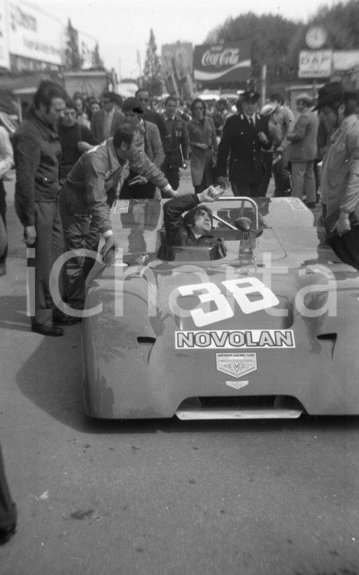 Fotografia d epoca originale 1971 MONZA Autodromo 1000 Chilometri Chevron B19 Ford NEGATIVO ORIGINALE 1 1