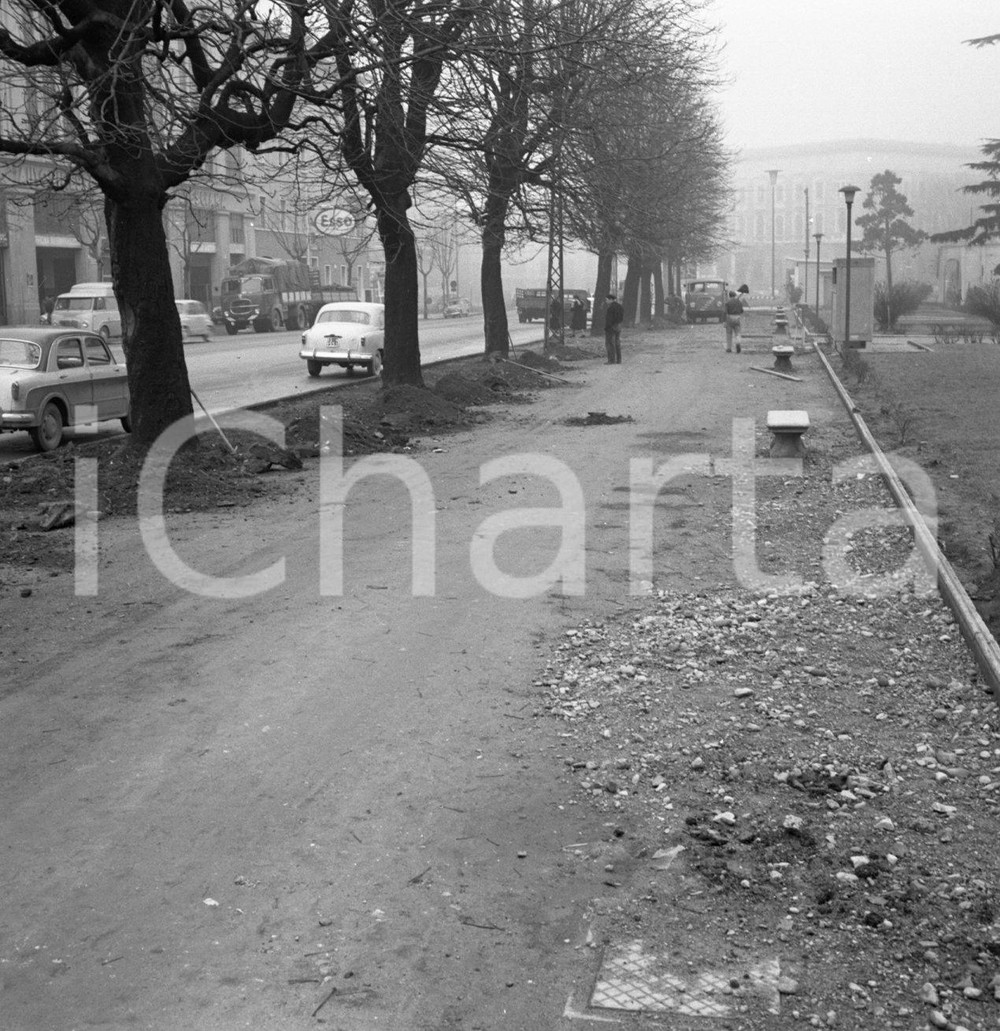 Fotografia d epoca originale 1958 BRESCIA Via XX Settembre con Autorimessa Bresciana NEGATIVO ORIGINALE 10 1