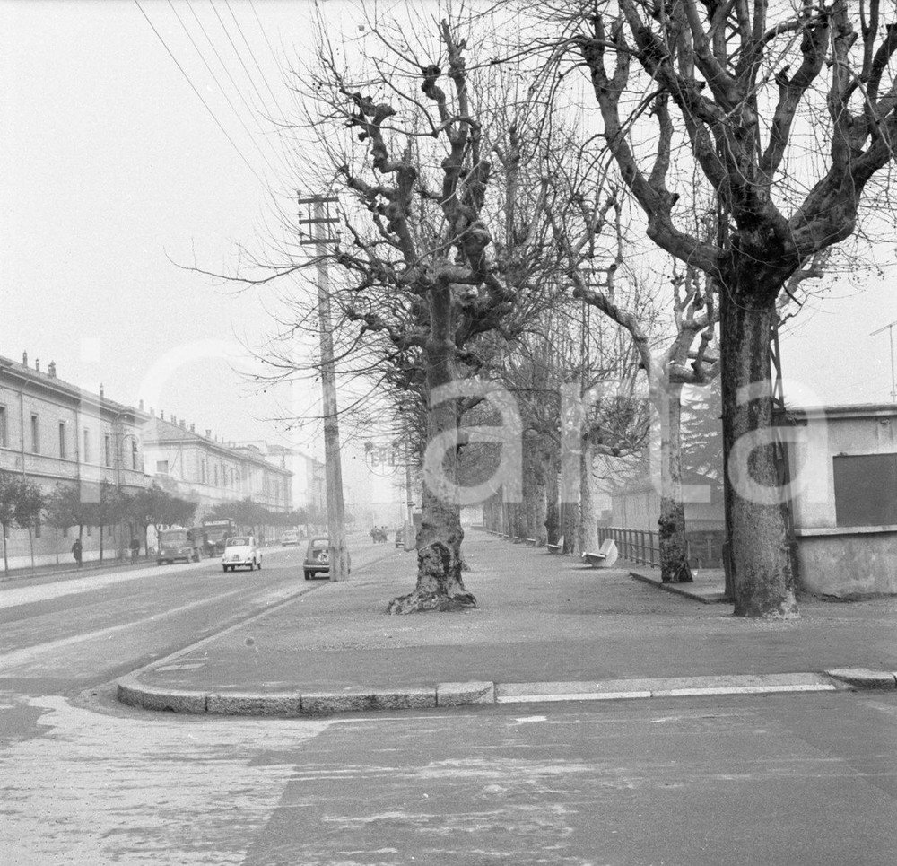 Fotografia d epoca originale 1958 BRESCIA Via Tartaglia  Ex Caserma Ottaviani NEGATIVO ORIGINALE 14 1