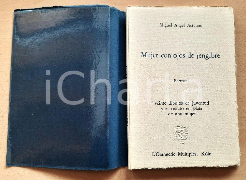 Libro, pubblicazione d epoca 1971 Miguel Angel ASTURIAS Mujer con ojos de jengibre  Disegni di BERROCAL 1