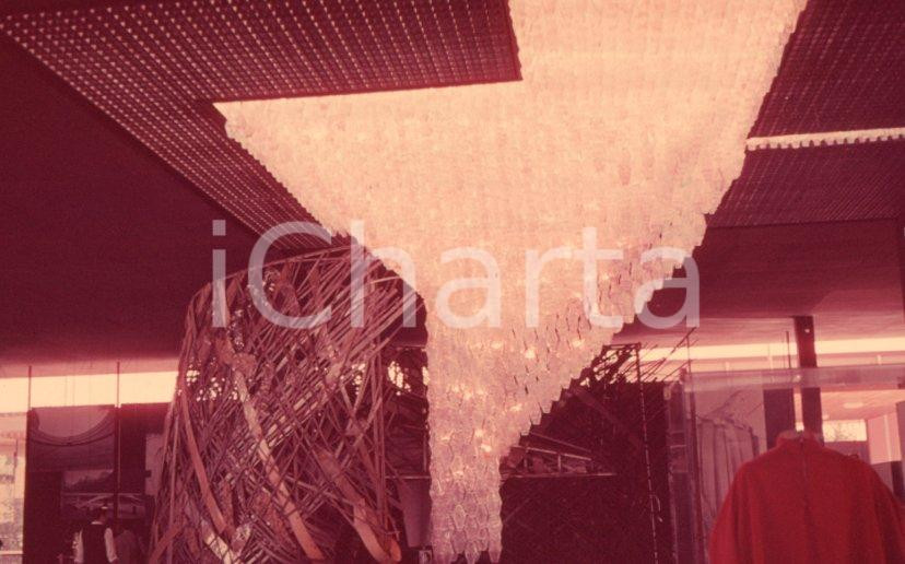 Fotografia d epoca originale 1961 TORINO Italia 61 lampadario Venini per padiglione Veneto NEGATIVO ORIG. 1 1